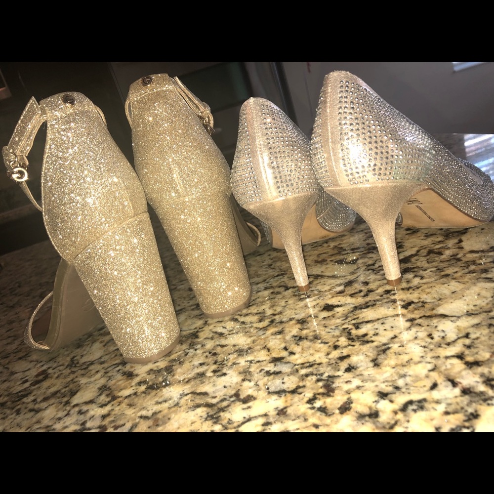 INC (Macy’s) Gold Heels - Picture 5 of 5